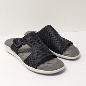 Walking Cradles Simmons Slide Sandals, Black, Women's 12 M